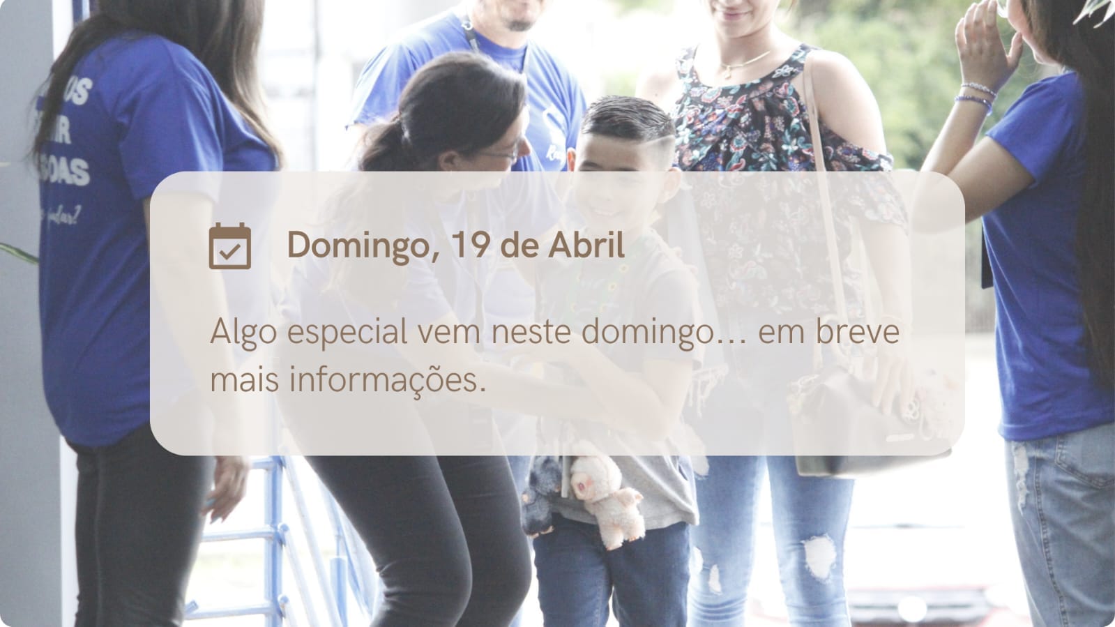 Capa da mensagem: Você é nosso convidado!